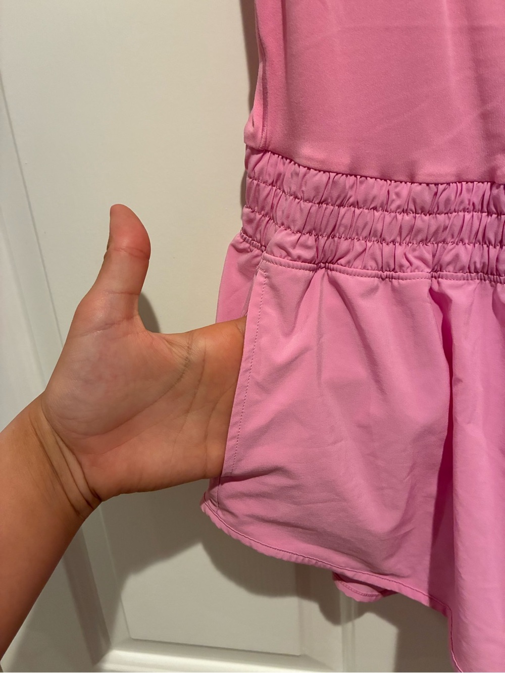 Pink One-Piece Romper - Racerback Active Style - Picture 3 of 4